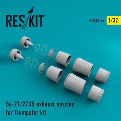 1/32 Sukhoi Su-27/27UB Exhaust Nozzles for Trumpeter kits (#RSU32-0024 ...