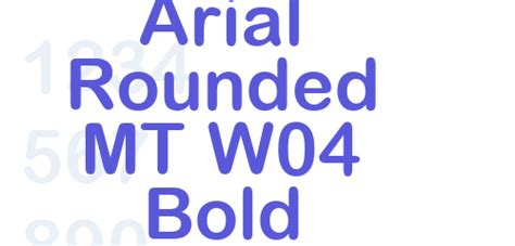 Arial Rounded MT W04 Bold - Font Free [ Download Now ]