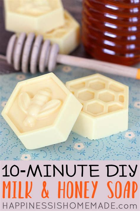 10-Minute DIY Milk & Honey Soap - Happiness is Homemade