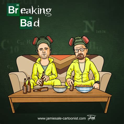 Breaking Bad Cartoon Characters | Jamie Sale Cartoonist