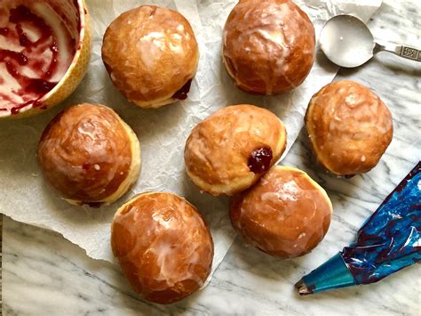 Glazed Polish Doughnuts (Pączki) - Maverick Baking