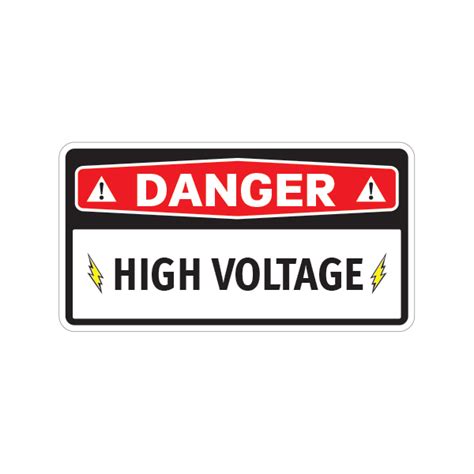 Printed vinyl Danger High Voltage | Stickers Factory