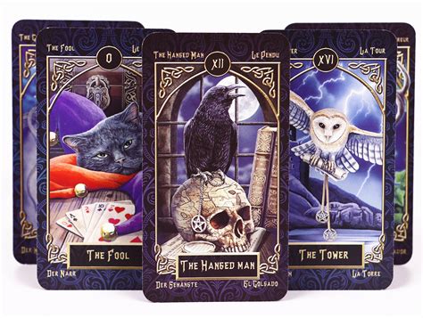 Animal tarot cards with book for beginners Mini Familiars | Etsy