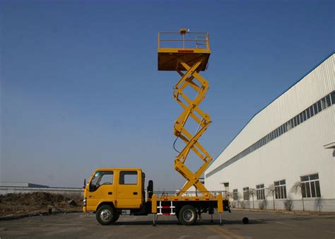 200kg Load Aerial Work Platform Truck Vehicle Mounted Platform Altitude 0-1000m