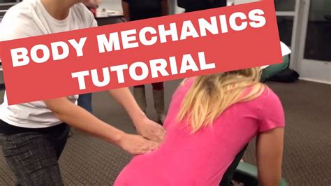 Chair Massage: Body Mechanics Tutorial - YouTube