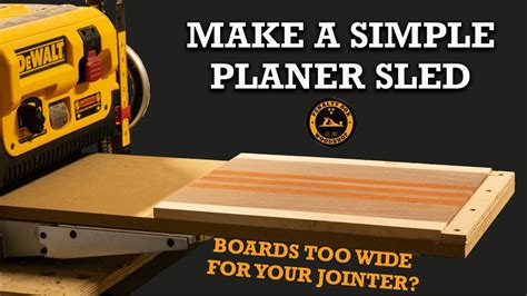 How to Make a Simple Planer Sled for Flattening Wide Boards - YouTube