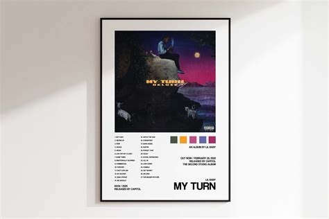 Lil Baby 'my Turn' Album Cover Poster, Poster Print Wall Art, Custom Poster, Tracklist Poster ...