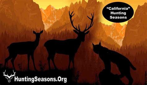 California Hunting Seasons 2023-2024; Updated Schedule! [Dates ...