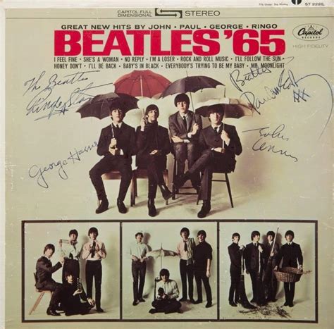 THE BEATLES SIGNED BEATLES '65 ALBUM • - Current price: $190000