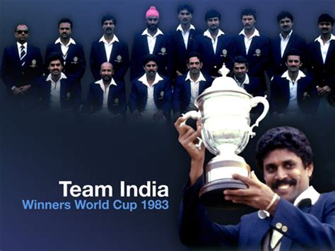 Indian Squad that won the 1983 World Cup ~ Cricket India