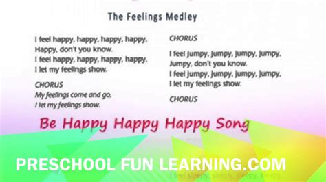 The Feelings Medley Song Preschool Fun Learning Music - YouTube