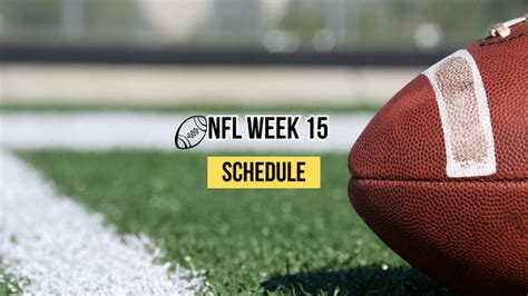 NFL Week 15 Schedule 2023 - NFL Playoff Pass