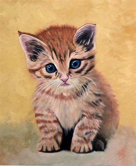 Cute Kitten Painting by Betty Ramirez