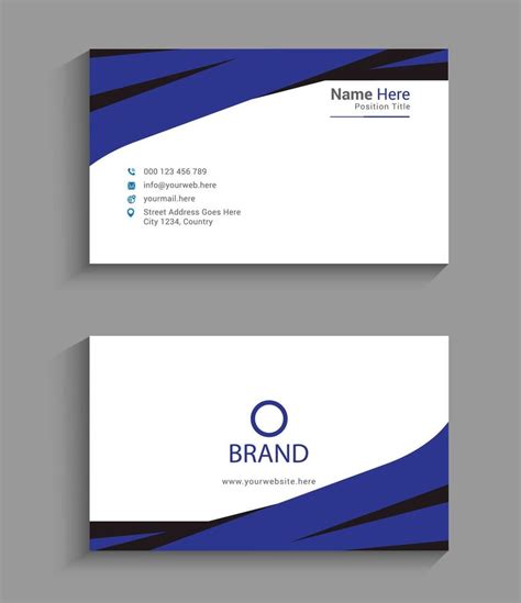 business card design template 2023 22387847 Vector Art at Vecteezy