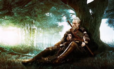 Geralt and Yennefer - An Intimate Moment by supremeoutcast on DeviantArt