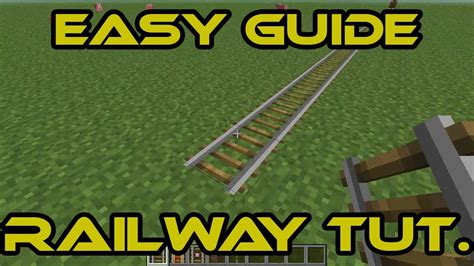 Minecraft Railway Tutorial: How to Build a Railroad in Minecraft - YouTube