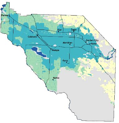 Treasure Valley Idaho Map – Map VectorCampus Map