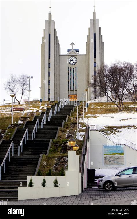 Akureyri church akureyri iceland hi-res stock photography and images ...