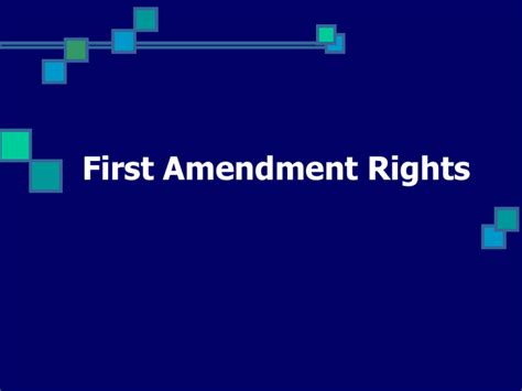 First Amendment Rights