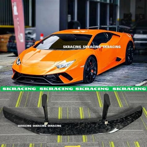 FORGED CARBON FIBER Rear Trunk Spoiler Wing For Lamborghini Huracan ...