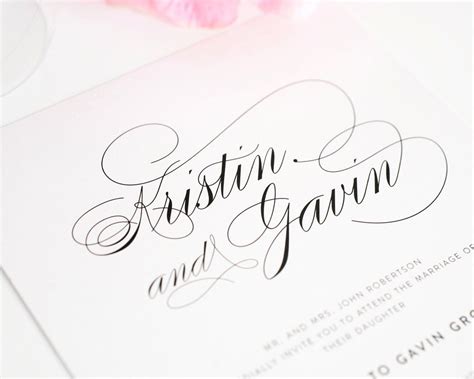 Top 10 Wedding Invitations with Script | Shine Wedding Invitations