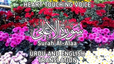 Surah Al Alaa | Heart Touching Quran Recitation With Urdu and English ...