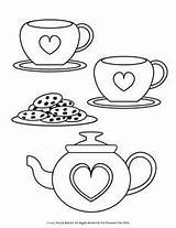 Tea Set Coloring Pages At GetColoringscom  Free Printable Colorings sketch template