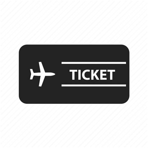 Airplane, airport, plane, ticket icon