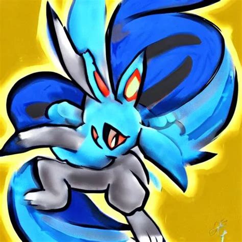 big pokemon lucario doodle art | OpenArt