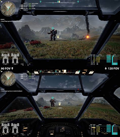 Raise your Cockpit FOV for a more mech sim feel. : Mechwarrior5