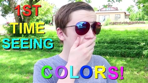 SEEING COLOR FOR THE FIRST TIME! | COLORBLIND GLASSES - YouTube