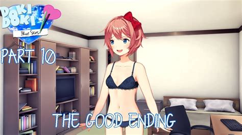 The Good Ending (Part 10 Sayori Route) DDLC Blue Skies mod - YouTube