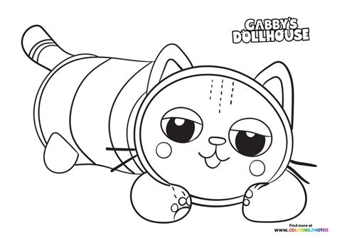 Gaby's Dollhouse coloring pages | Free and easy printable coloring sheets | Cat coloring page ...