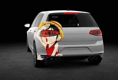 ANIME ONE PIECE VINYL GRAPHICS CAR STICKER REAL END CAR BACK STICKER ...