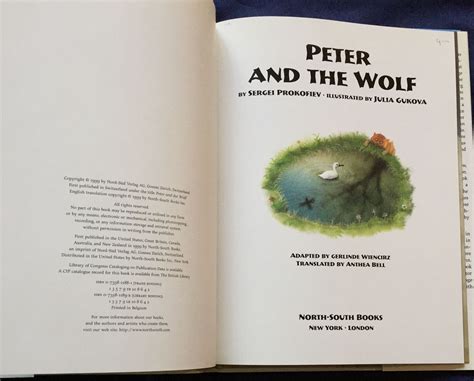 PETER AND THE WOLF; By Sergei Prokofiev / Illustratred by Julia Gukova / Adapted by Gerlinde ...