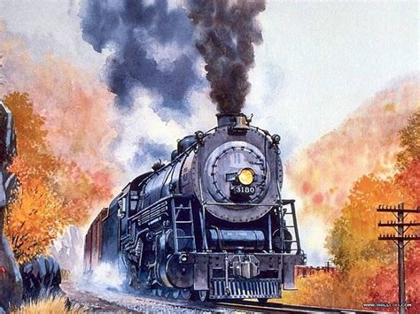 Old Train engine in this watercolor painting. | Trains and Such | Pinterest | Professional ...