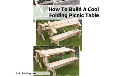 How To Build A Cool Folding Picnic Table