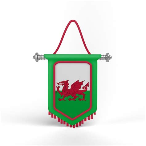 Premium Photo | Wales flag banner