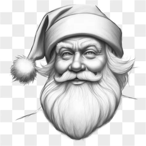 Download Detailed Drawing of Santa Claus Sketches Online - Creative Fabrica