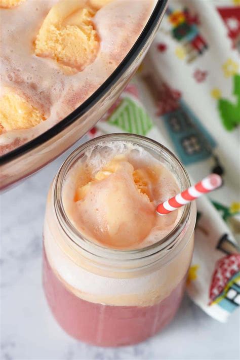 Easy Orange Sherbet Punch Recipe - Adventures of Mel