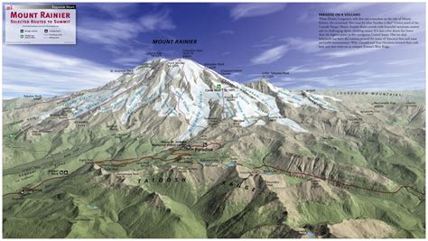 Mount Rainier Wall Map | Maps.com.com