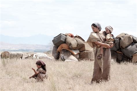 One of Ishmael's daughters watching her children