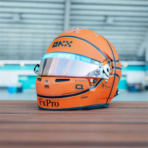 Lando Norris, "Basketball" Design Special Helmet / McLaren F1 Miami GP ...