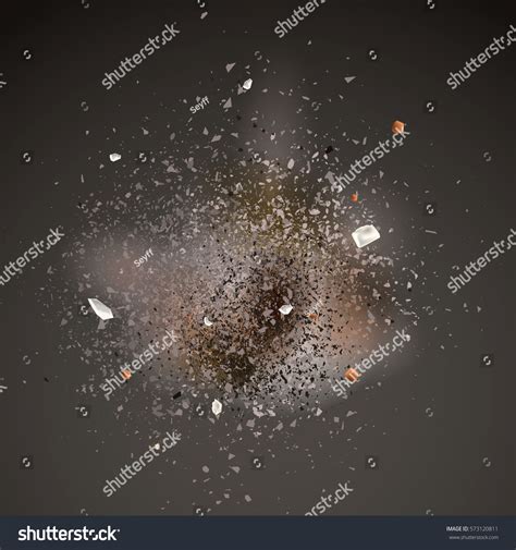 Realistic Explosion Background Your Banner Design Stock Illustration ...