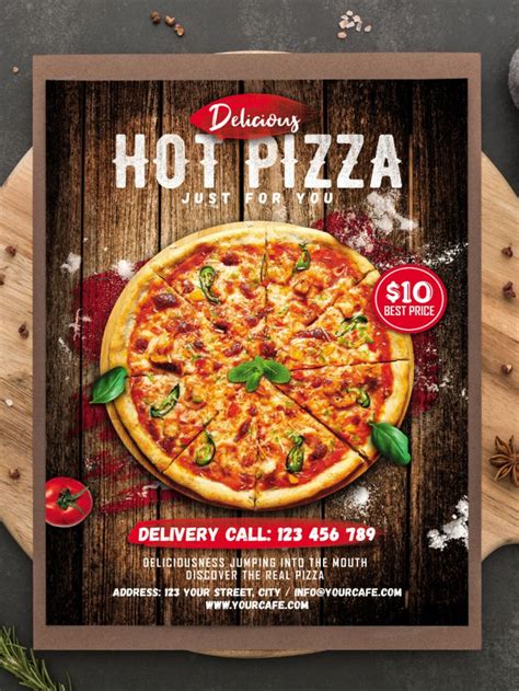 Pizza Menu Flyer Template | Menu flyer, Pizza menu design, Pizza menu