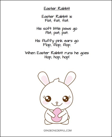 Easter Card Poem For Kids