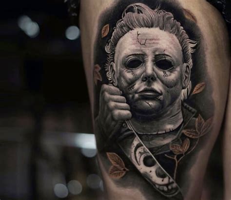 Michael Myers Mask Tattoo