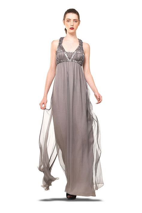 MAXSTUDIO.COM Leon Max Sequin Trim Silk Maxi Dress | Maxi dress, Dresses, Silk maxi dress