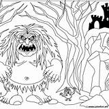 Evil ogre coloring Page Download Or Print For Free sketch template