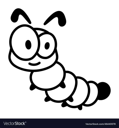 Moth caterpillar Royalty Free Vector Image - VectorStock